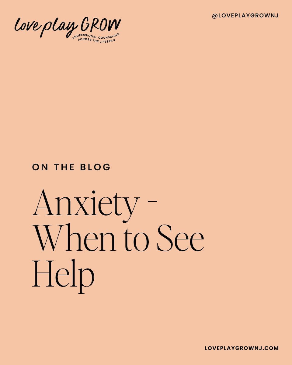 Anxiety – When to see help