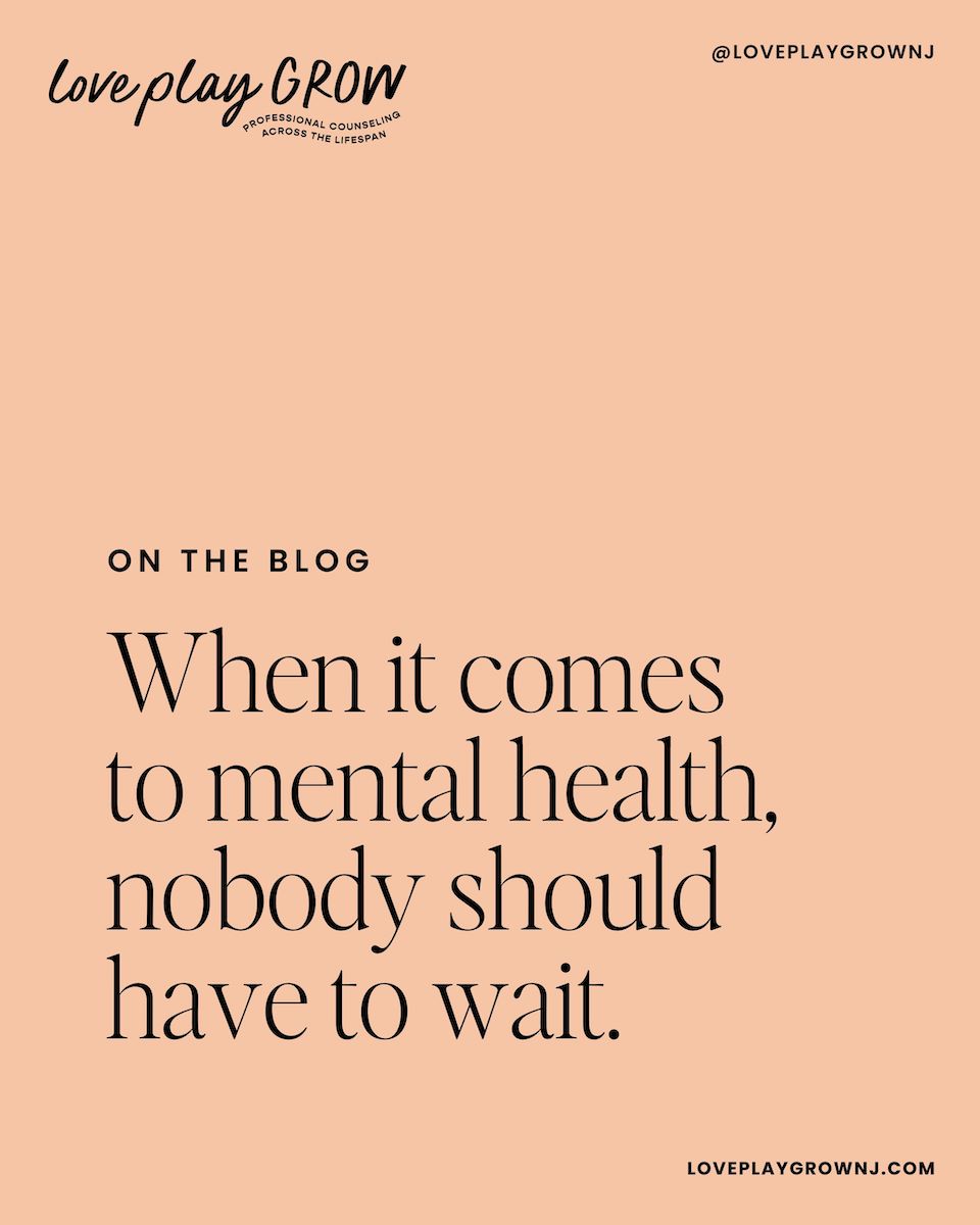 When it comes to mental health, nobody should have to wait. 